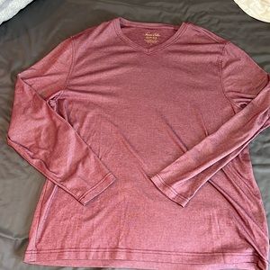 Large Tasso Elba Long Sleeve Cotton Crewneck Shirt